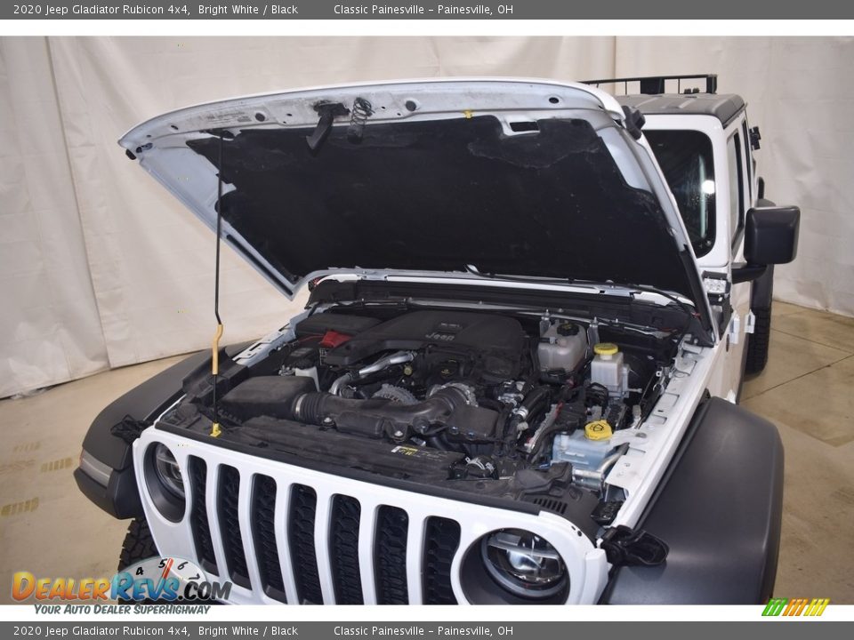 2020 Jeep Gladiator Rubicon 4x4 Bright White / Black Photo #6