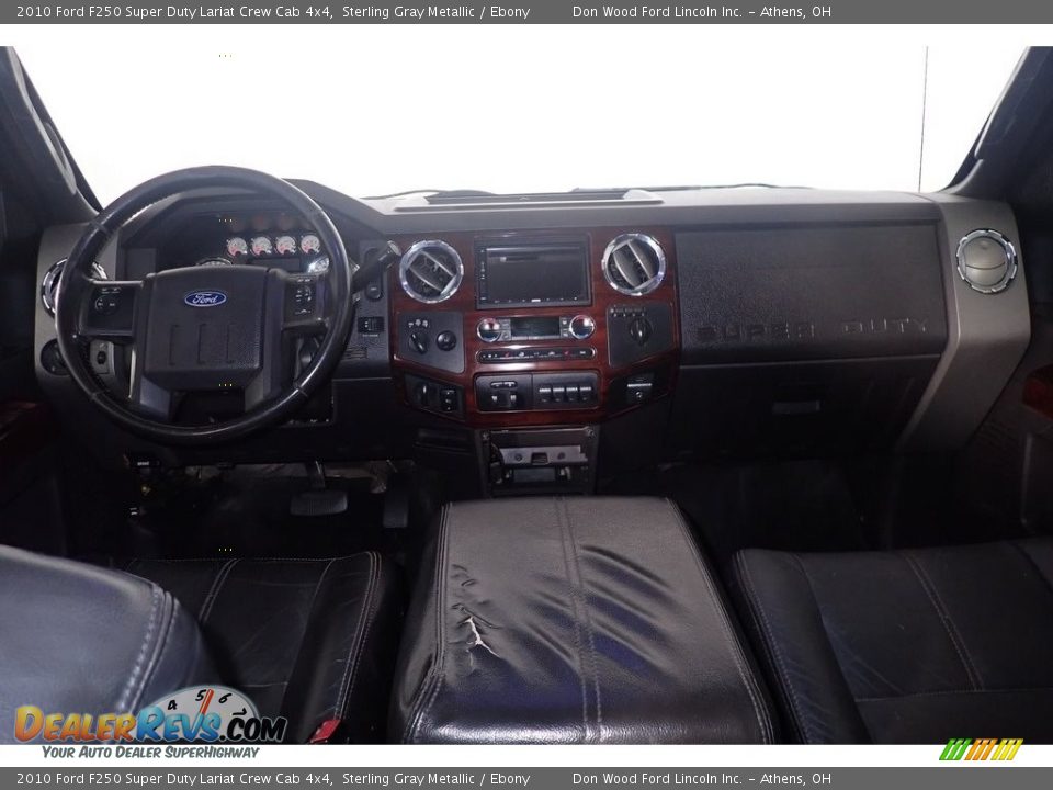 2010 Ford F250 Super Duty Lariat Crew Cab 4x4 Sterling Gray Metallic / Ebony Photo #23