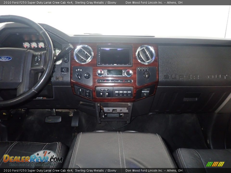 2010 Ford F250 Super Duty Lariat Crew Cab 4x4 Sterling Gray Metallic / Ebony Photo #24
