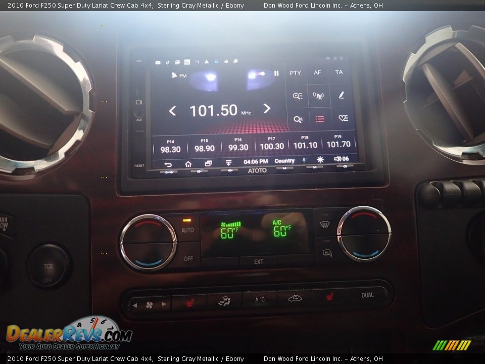 2010 Ford F250 Super Duty Lariat Crew Cab 4x4 Sterling Gray Metallic / Ebony Photo #25