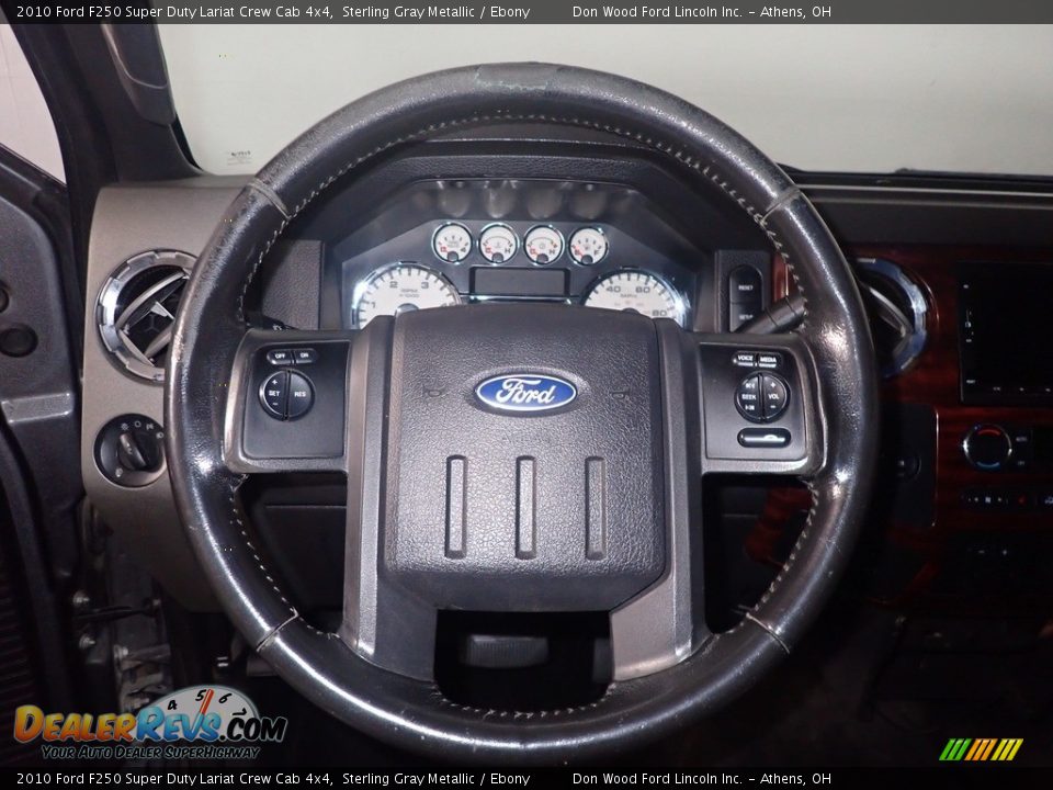 2010 Ford F250 Super Duty Lariat Crew Cab 4x4 Sterling Gray Metallic / Ebony Photo #26