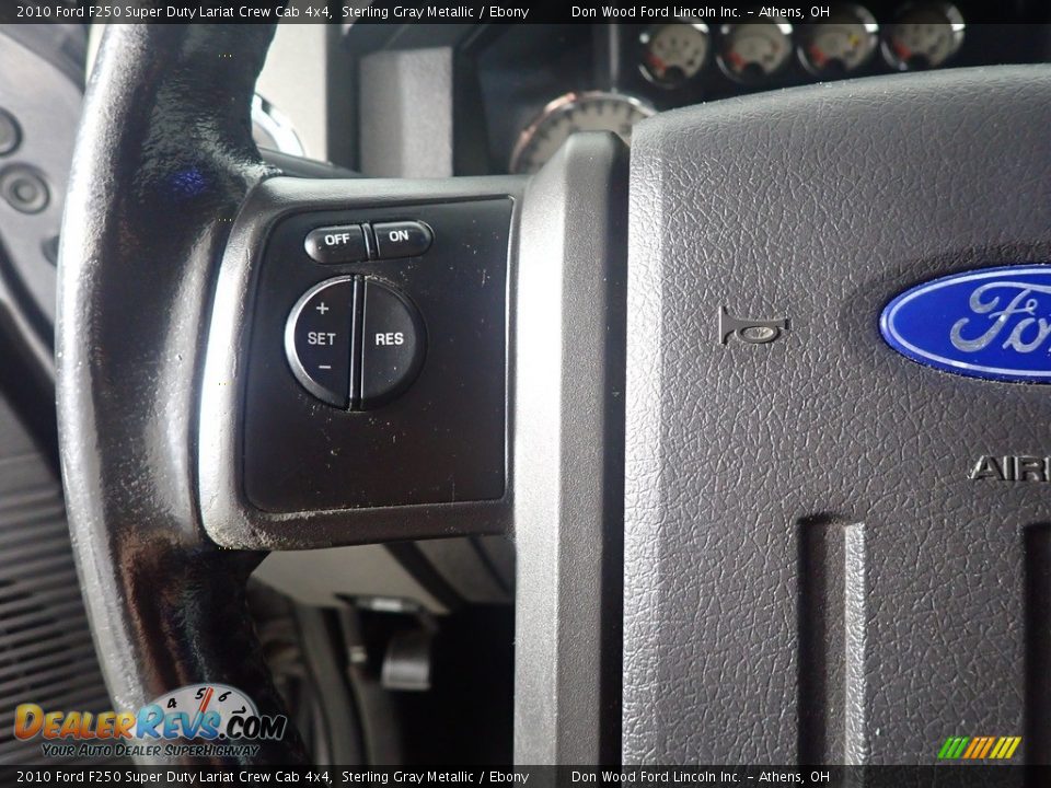 2010 Ford F250 Super Duty Lariat Crew Cab 4x4 Sterling Gray Metallic / Ebony Photo #28