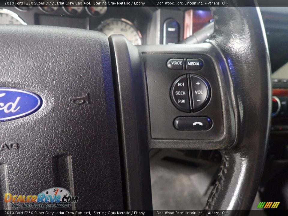 2010 Ford F250 Super Duty Lariat Crew Cab 4x4 Sterling Gray Metallic / Ebony Photo #29
