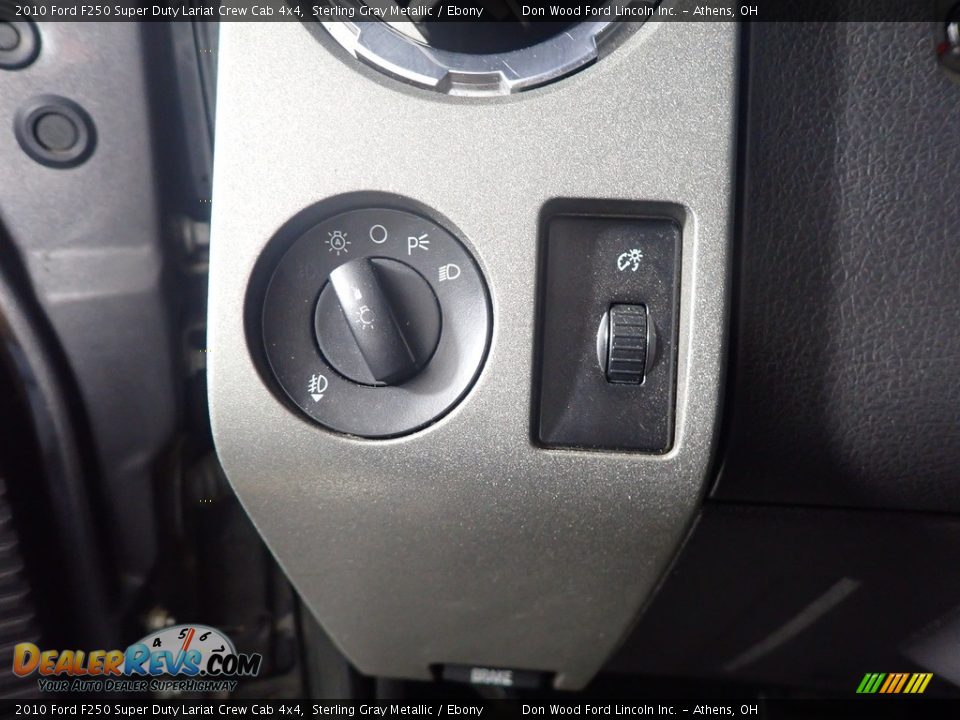 2010 Ford F250 Super Duty Lariat Crew Cab 4x4 Sterling Gray Metallic / Ebony Photo #30