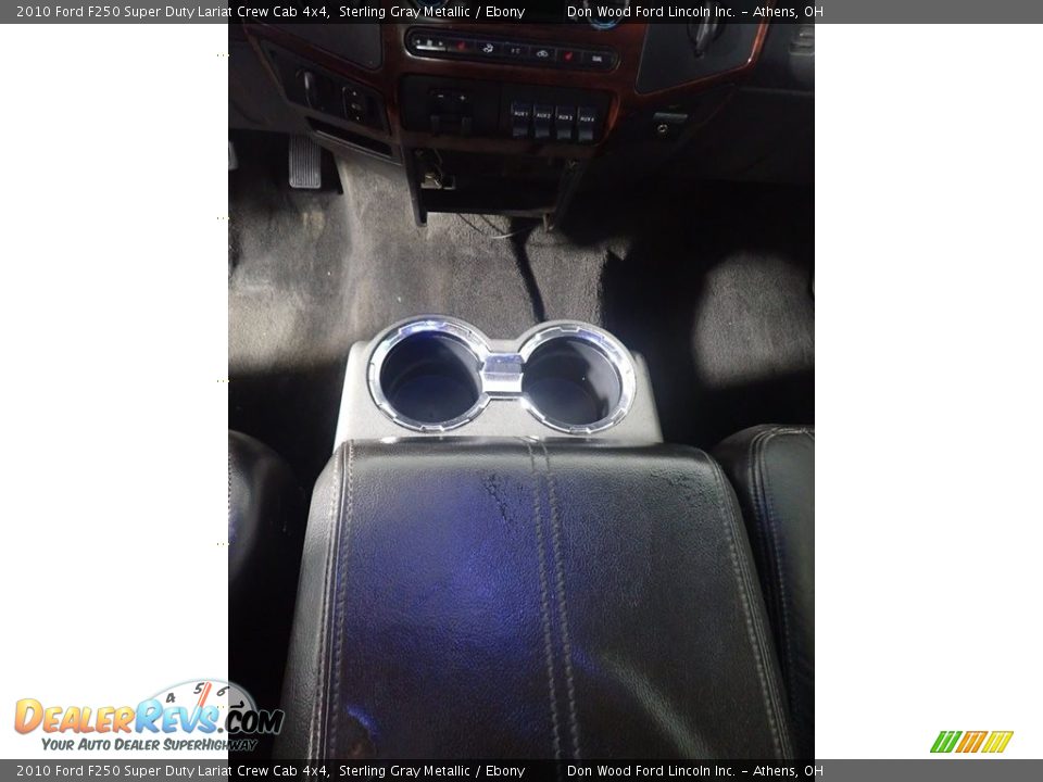 2010 Ford F250 Super Duty Lariat Crew Cab 4x4 Sterling Gray Metallic / Ebony Photo #33