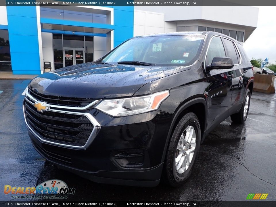 2019 Chevrolet Traverse LS AWD Mosaic Black Metallic / Jet Black Photo #2