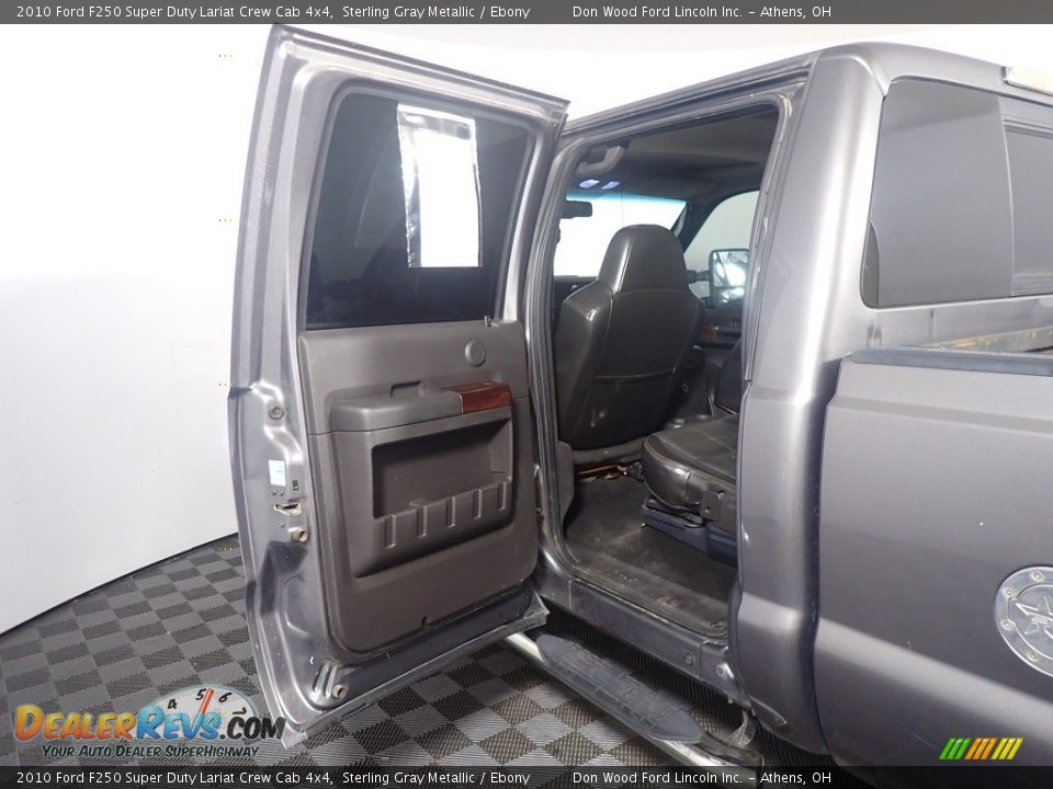 2010 Ford F250 Super Duty Lariat Crew Cab 4x4 Sterling Gray Metallic / Ebony Photo #34