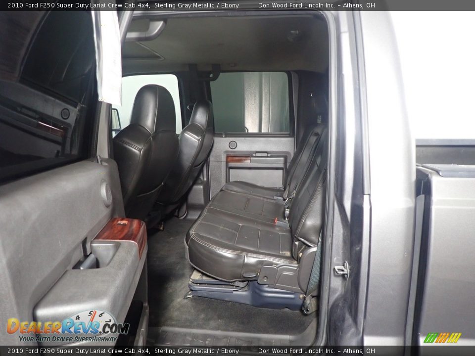 2010 Ford F250 Super Duty Lariat Crew Cab 4x4 Sterling Gray Metallic / Ebony Photo #35