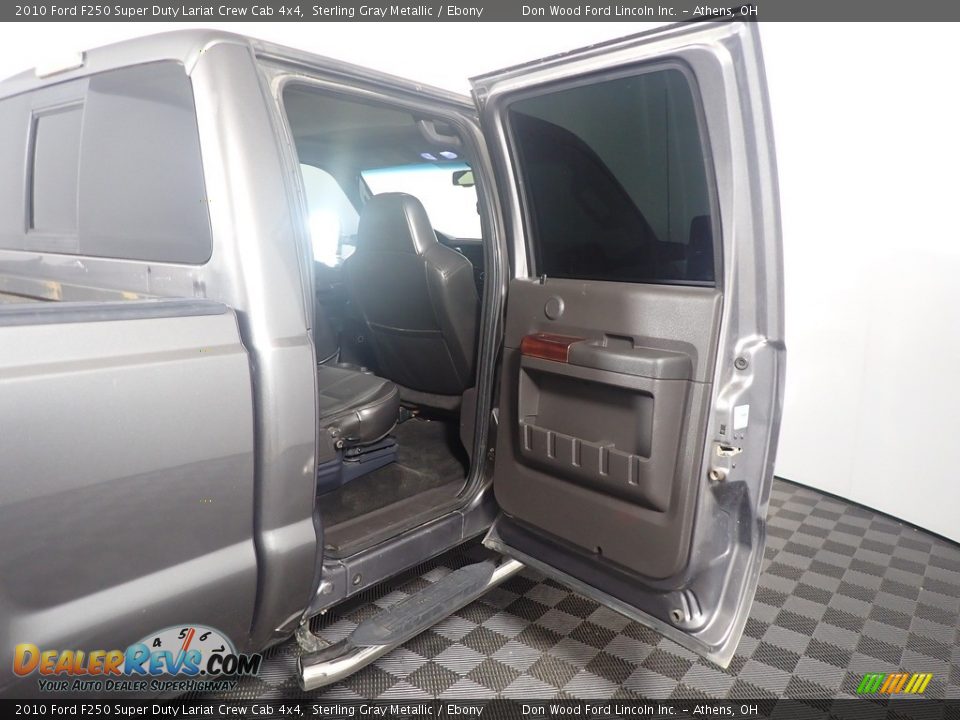 2010 Ford F250 Super Duty Lariat Crew Cab 4x4 Sterling Gray Metallic / Ebony Photo #36