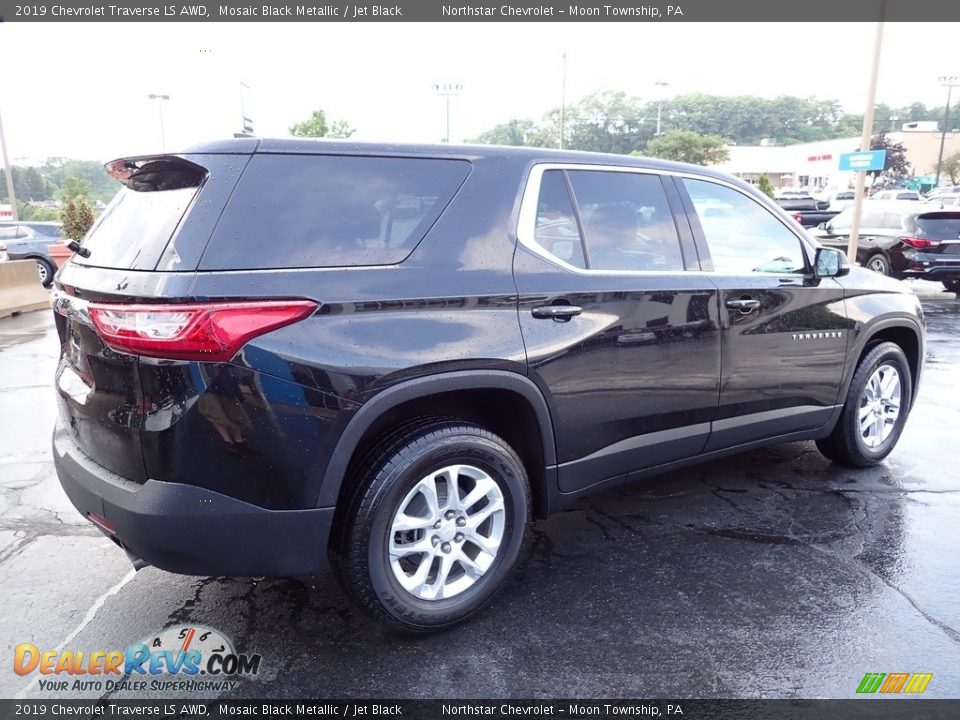 2019 Chevrolet Traverse LS AWD Mosaic Black Metallic / Jet Black Photo #9