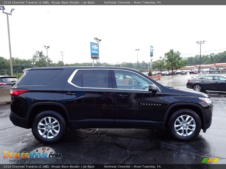 2019 Chevrolet Traverse LS AWD Mosaic Black Metallic / Jet Black Photo #10