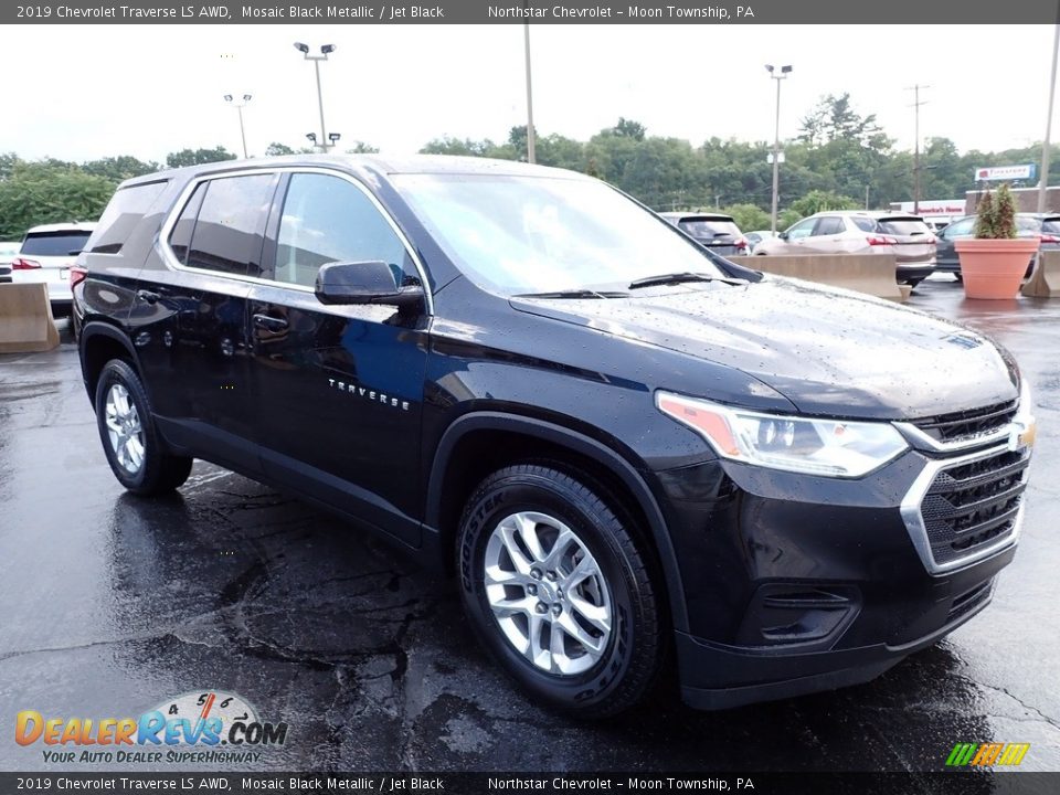 2019 Chevrolet Traverse LS AWD Mosaic Black Metallic / Jet Black Photo #11