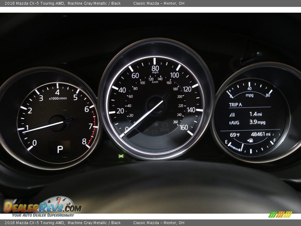 2018 Mazda CX-5 Touring AWD Machine Gray Metallic / Black Photo #8