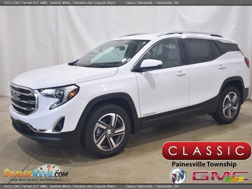 2021 GMC Terrain SLT AWD Summit White / Medium Ash Gray/Jet Black Photo #1