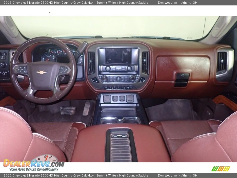 Dashboard of 2016 Chevrolet Silverado 2500HD High Country Crew Cab 4x4 Photo #25