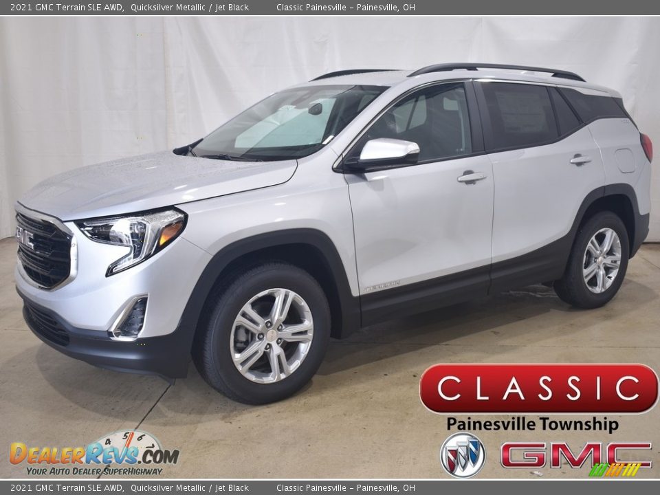 2021 GMC Terrain SLE AWD Quicksilver Metallic / Jet Black Photo #1