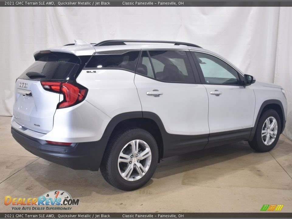 2021 GMC Terrain SLE AWD Quicksilver Metallic / Jet Black Photo #2