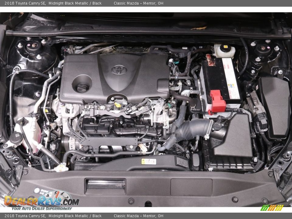 2018 Toyota Camry SE Midnight Black Metallic / Black Photo #17