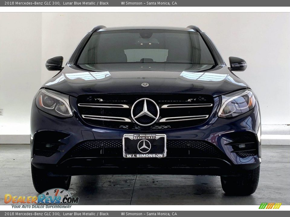 2018 Mercedes-Benz GLC 300 Lunar Blue Metallic / Black Photo #2