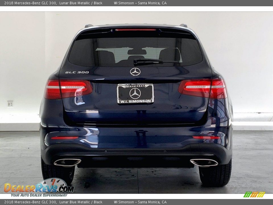 2018 Mercedes-Benz GLC 300 Lunar Blue Metallic / Black Photo #3