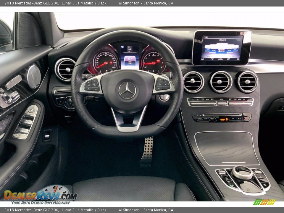 2018 Mercedes-Benz GLC 300 Lunar Blue Metallic / Black Photo #4