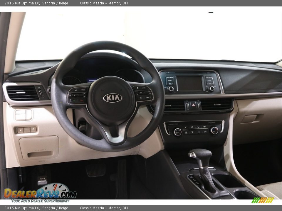 2016 Kia Optima LX Sangria / Beige Photo #6