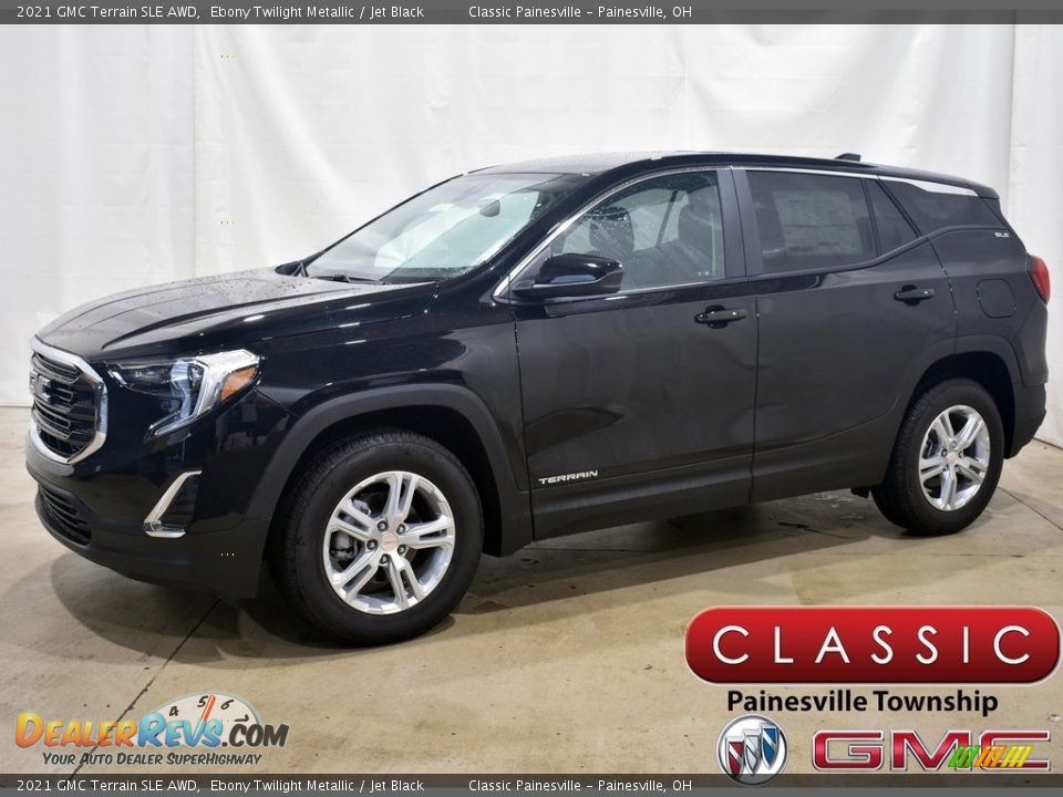 2021 GMC Terrain SLE AWD Ebony Twilight Metallic / Jet Black Photo #1