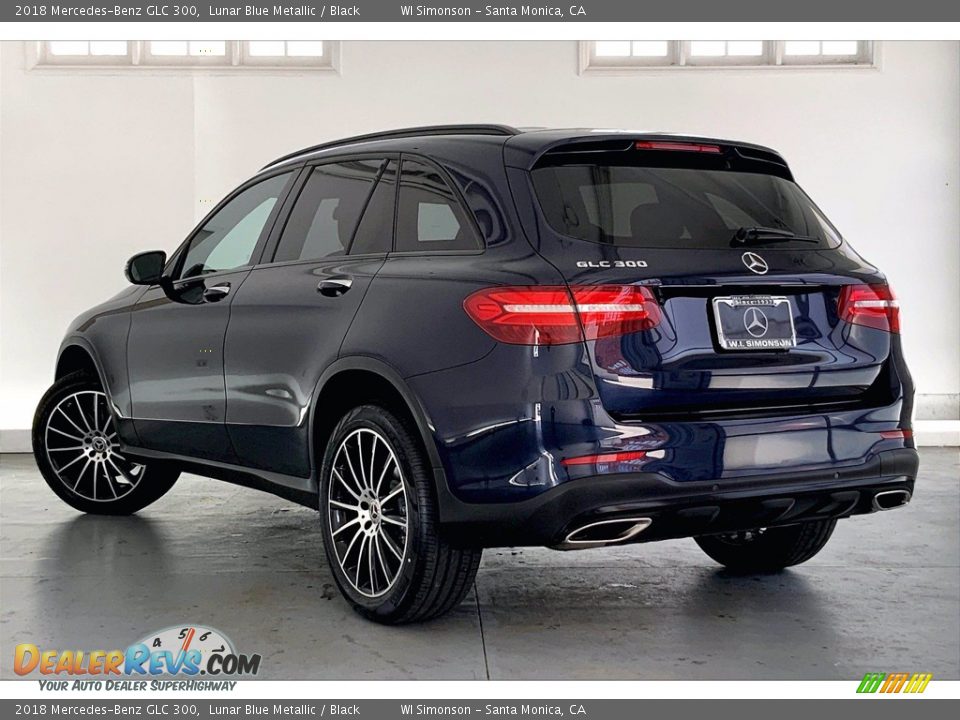 2018 Mercedes-Benz GLC 300 Lunar Blue Metallic / Black Photo #10