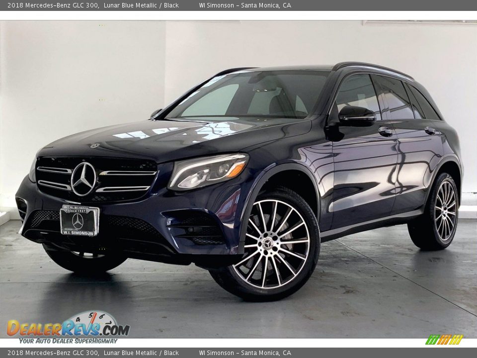 2018 Mercedes-Benz GLC 300 Lunar Blue Metallic / Black Photo #12