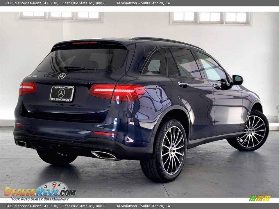 2018 Mercedes-Benz GLC 300 Lunar Blue Metallic / Black Photo #13