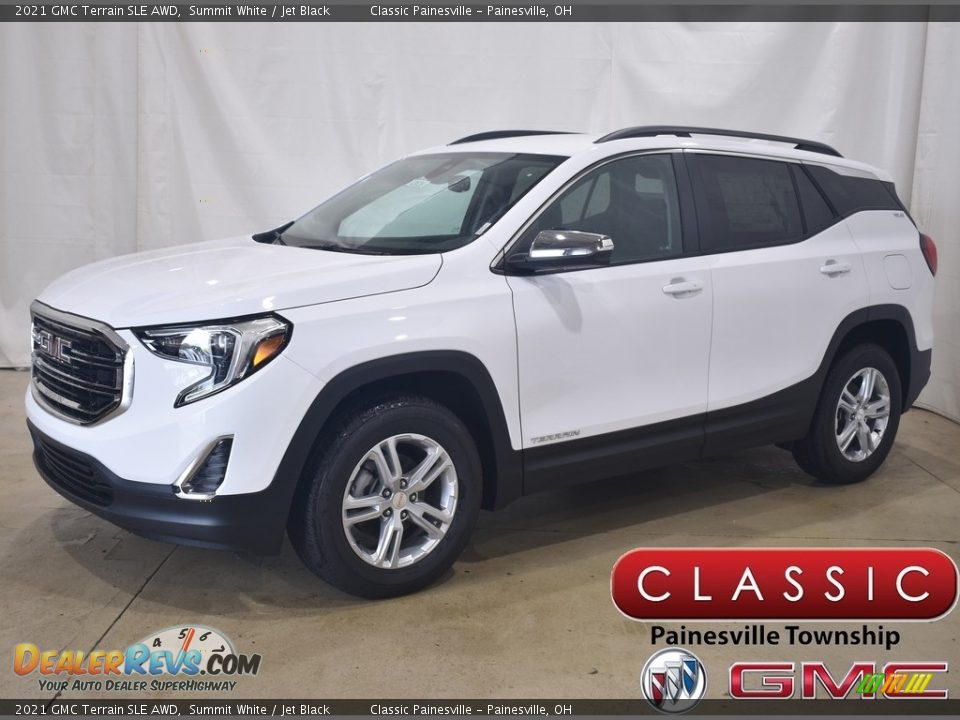 2021 GMC Terrain SLE AWD Summit White / Jet Black Photo #1