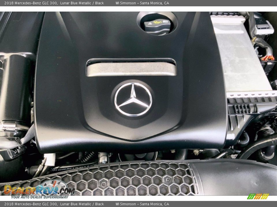 2018 Mercedes-Benz GLC 300 Lunar Blue Metallic / Black Photo #32