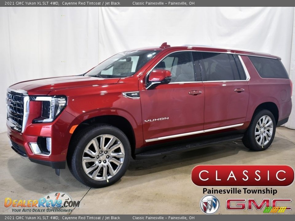 2021 GMC Yukon XL SLT 4WD Cayenne Red Tintcoat / Jet Black Photo #1