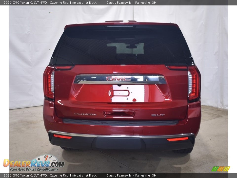 2021 GMC Yukon XL SLT 4WD Cayenne Red Tintcoat / Jet Black Photo #3