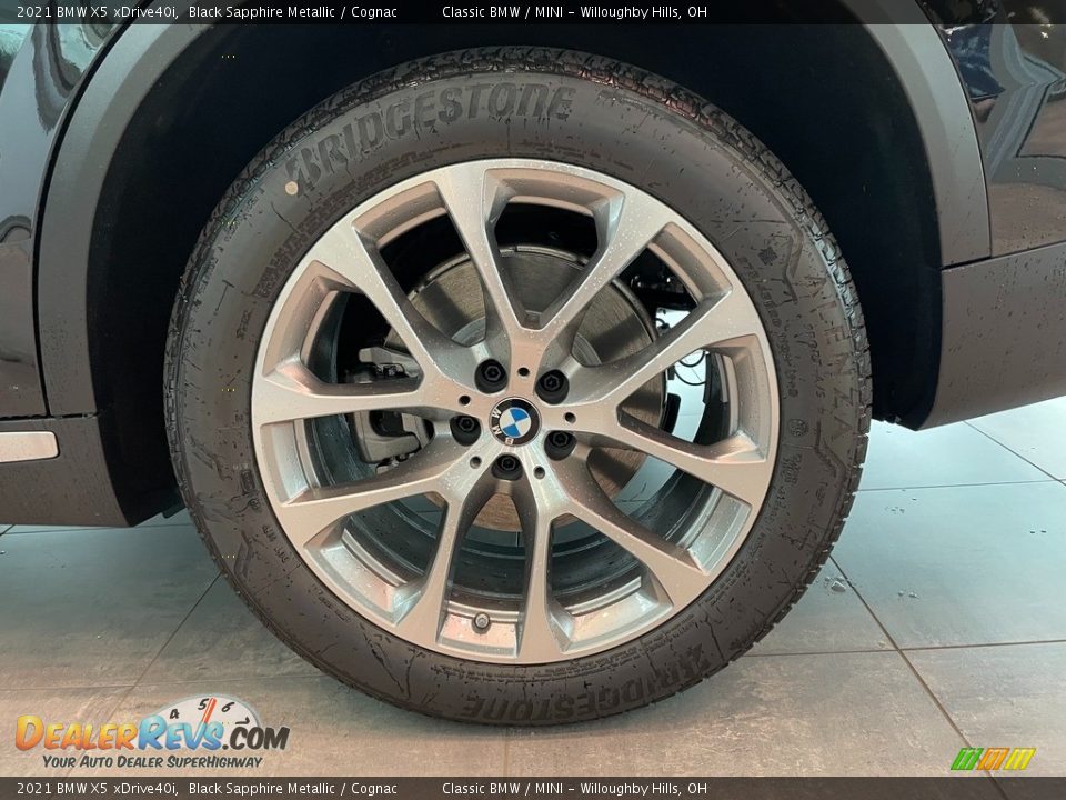 2021 BMW X5 xDrive40i Black Sapphire Metallic / Cognac Photo #3