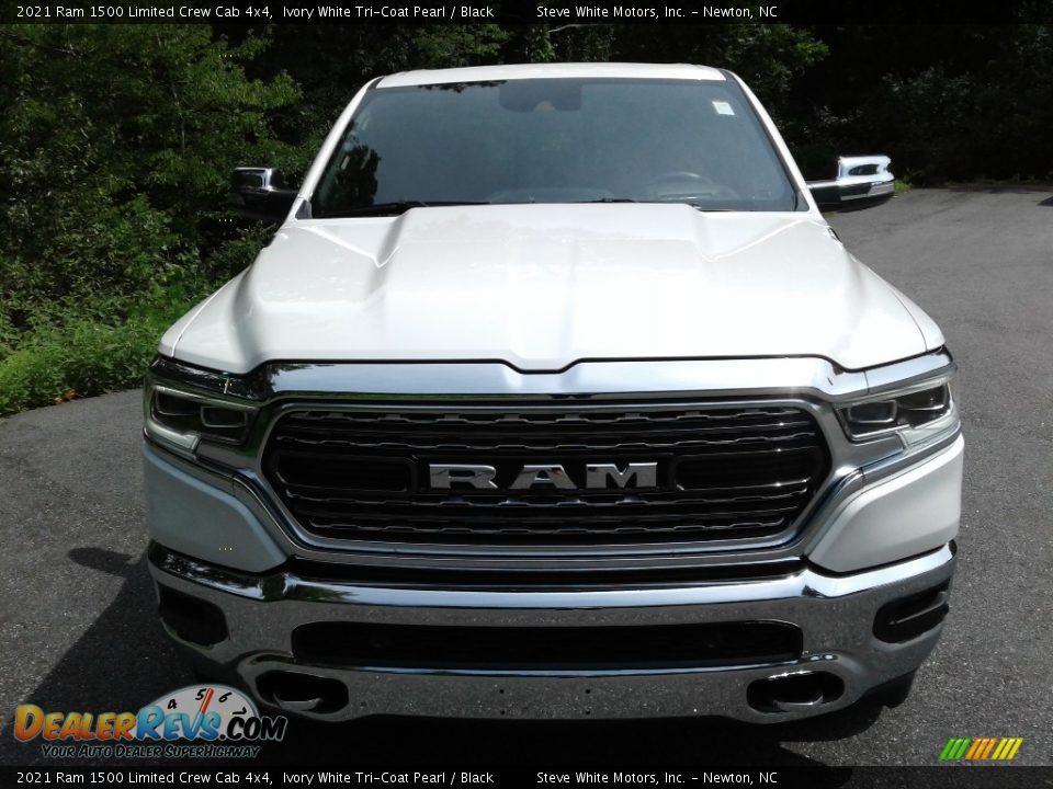 2021 Ram 1500 Limited Crew Cab 4x4 Ivory White Tri-Coat Pearl / Black Photo #4