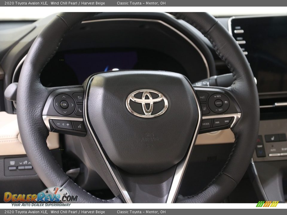 2020 Toyota Avalon XLE Wind Chill Pearl / Harvest Beige Photo #7
