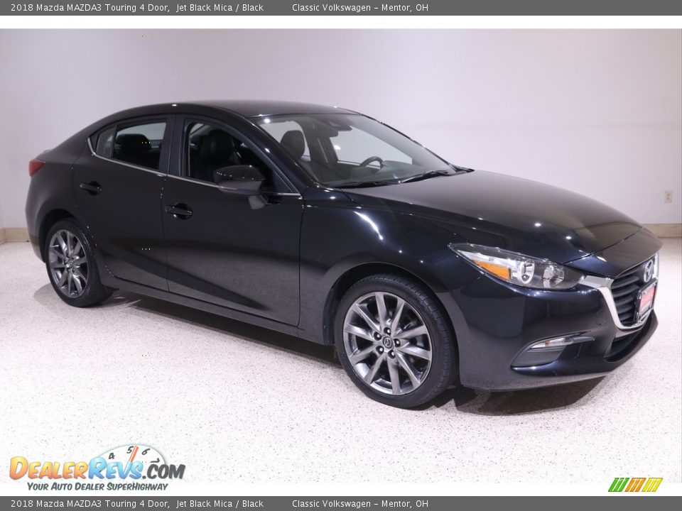 2018 Mazda MAZDA3 Touring 4 Door Jet Black Mica / Black Photo #1