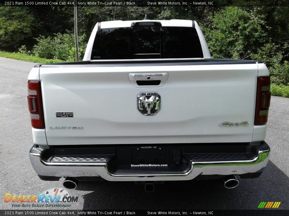 2021 Ram 1500 Limited Crew Cab 4x4 Ivory White Tri-Coat Pearl / Black Photo #8