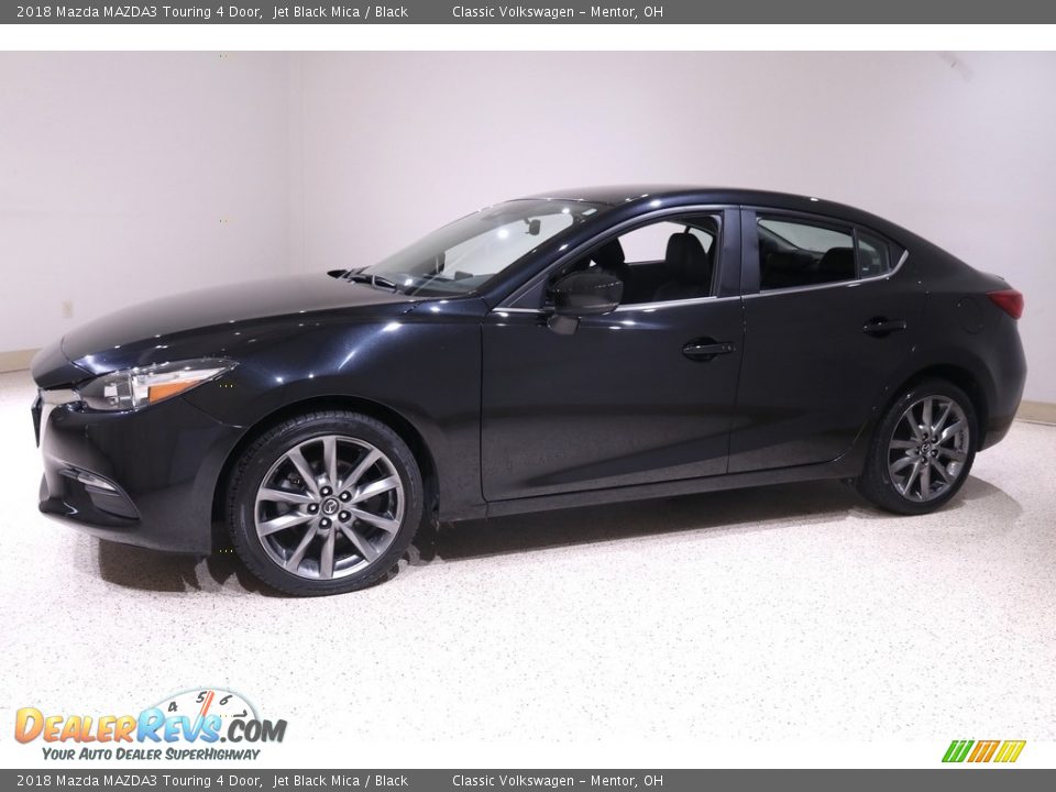 2018 Mazda MAZDA3 Touring 4 Door Jet Black Mica / Black Photo #3