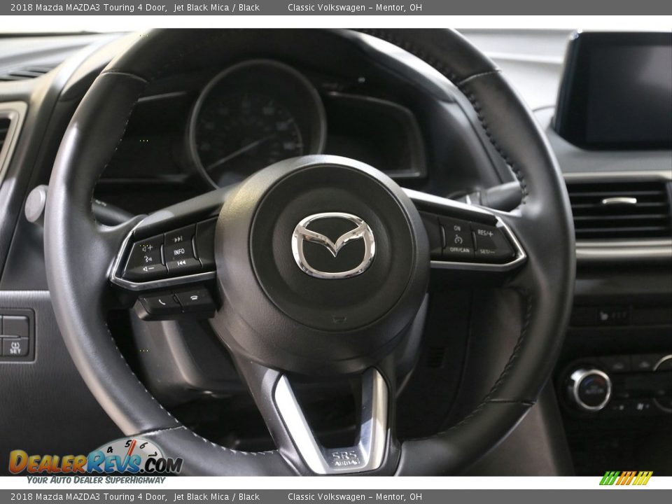 2018 Mazda MAZDA3 Touring 4 Door Jet Black Mica / Black Photo #7