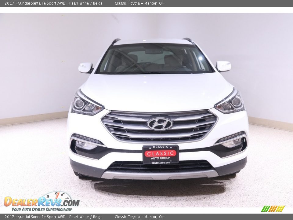 2017 Hyundai Santa Fe Sport AWD Pearl White / Beige Photo #2