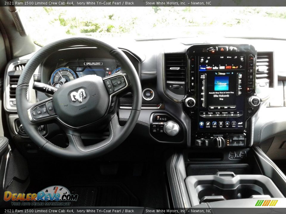 2021 Ram 1500 Limited Crew Cab 4x4 Ivory White Tri-Coat Pearl / Black Photo #20