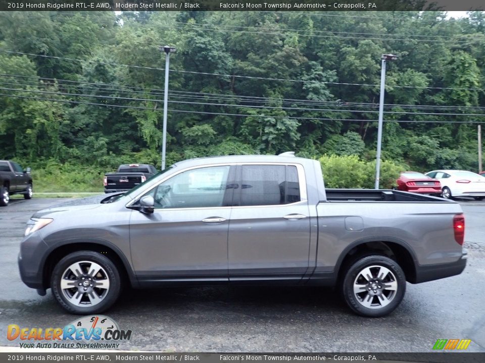 2019 Honda Ridgeline RTL-E AWD Modern Steel Metallic / Black Photo #5