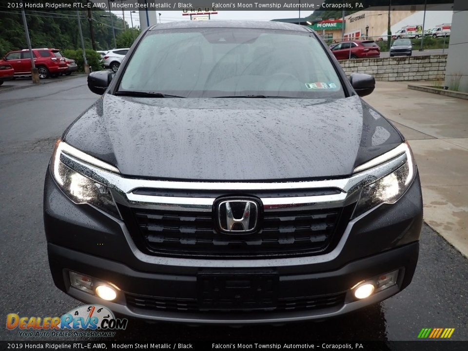 2019 Honda Ridgeline RTL-E AWD Modern Steel Metallic / Black Photo #7