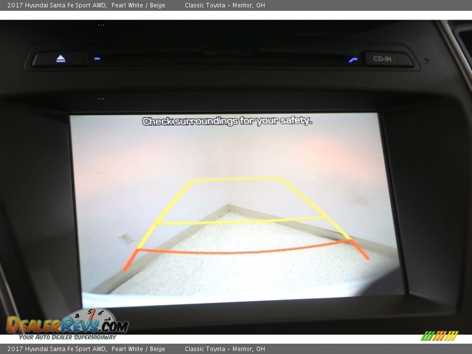 2017 Hyundai Santa Fe Sport AWD Pearl White / Beige Photo #12