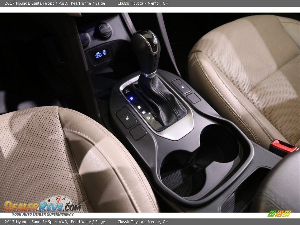 2017 Hyundai Santa Fe Sport AWD Pearl White / Beige Photo #14