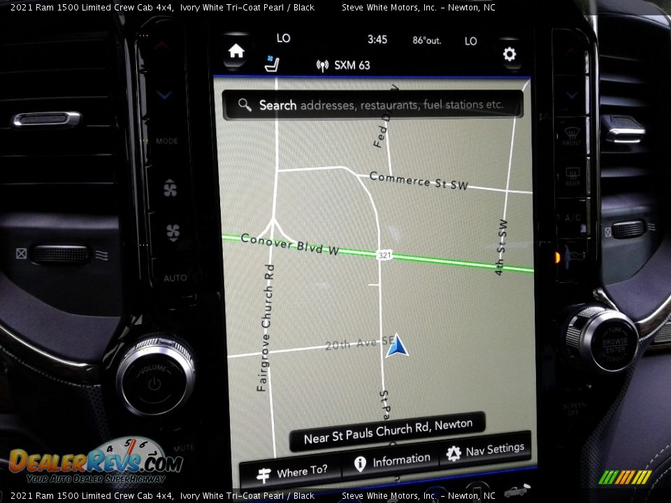 2021 Ram 1500 Limited Crew Cab 4x4 Ivory White Tri-Coat Pearl / Black Photo #28