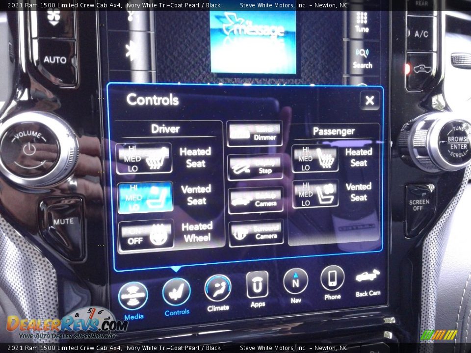 2021 Ram 1500 Limited Crew Cab 4x4 Ivory White Tri-Coat Pearl / Black Photo #29