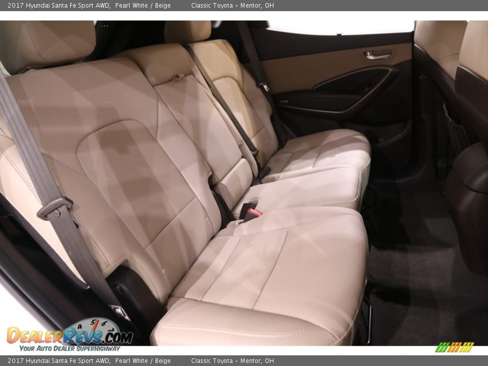 2017 Hyundai Santa Fe Sport AWD Pearl White / Beige Photo #16